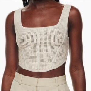 Aritzia Babaton Scuplt Knit Bustier Top